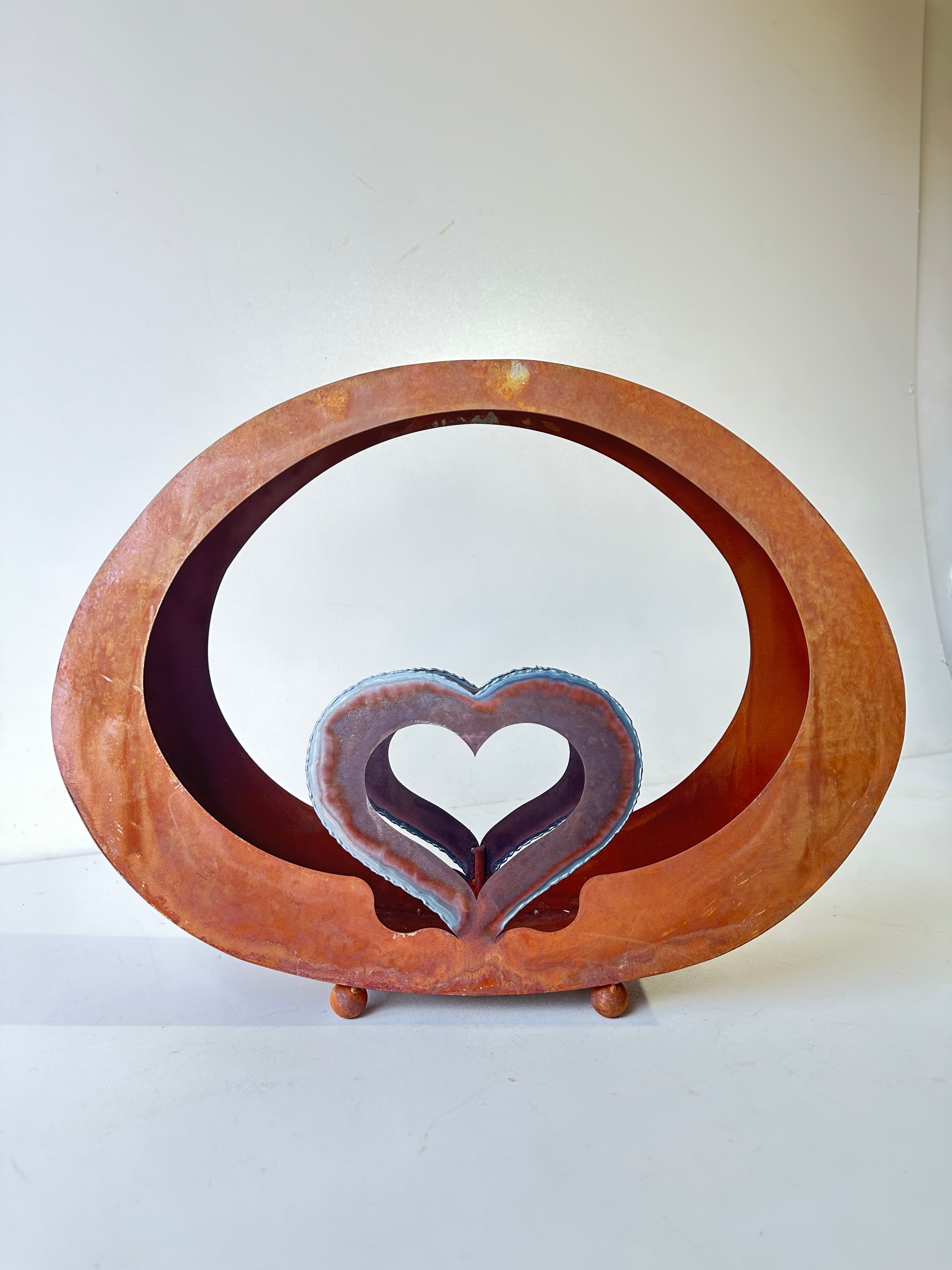 Dekotasche mit großem Herz