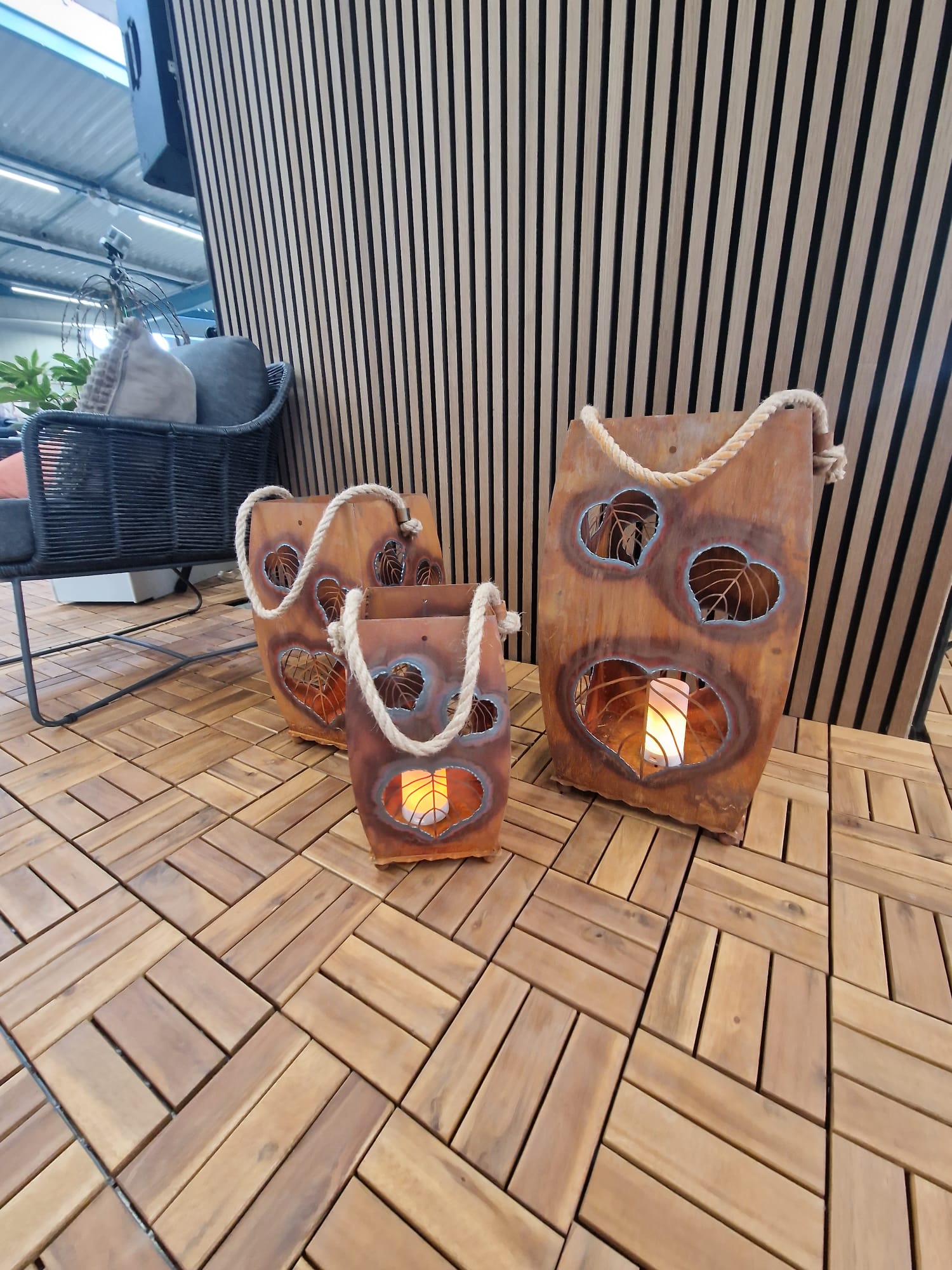 Laterne Herz „Blatt”